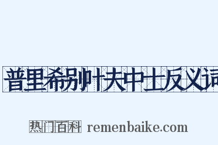 普里希别叶夫中士反义词是什么意思的图片